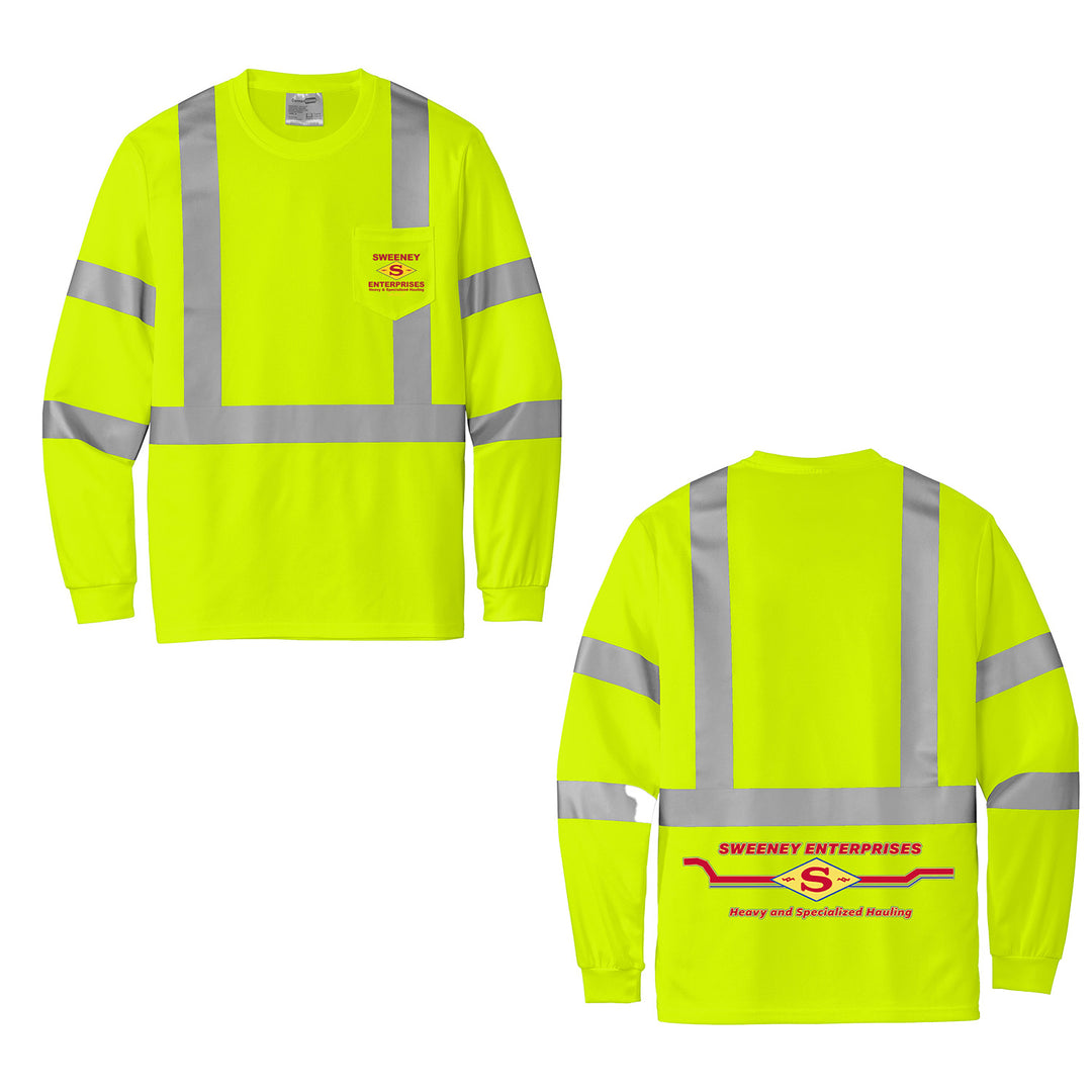 Sweeney Safety Yellow Mesh LS Tee