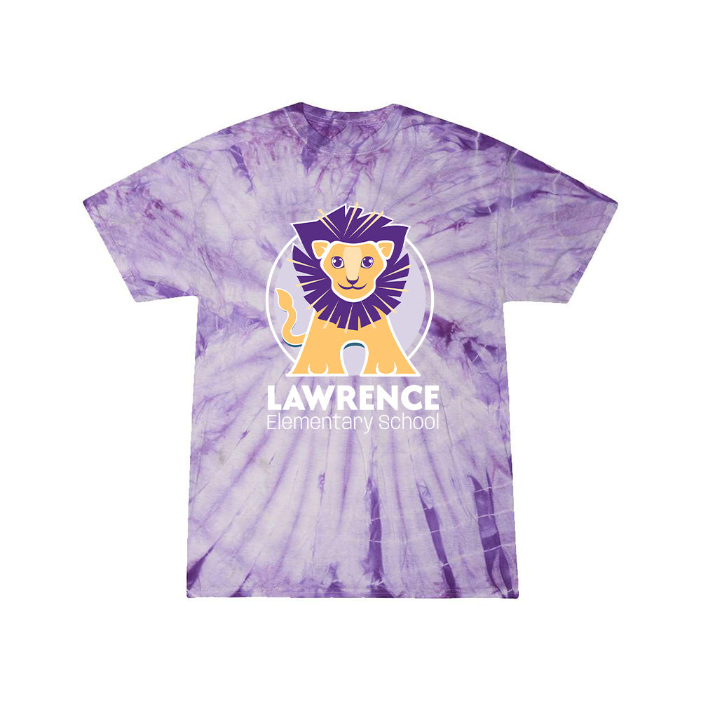 Lawrence Elementary "lion" Tie Dye Tee