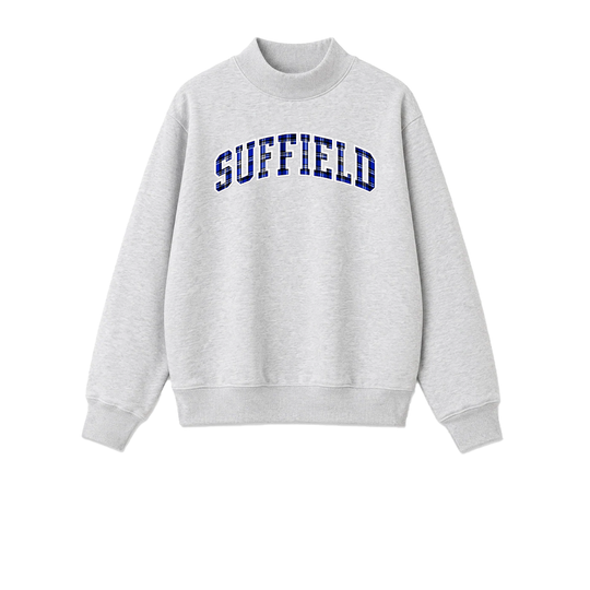 Suffield PTO Women's "Arch" Mock Turtleneck Fleece Sweatshirt