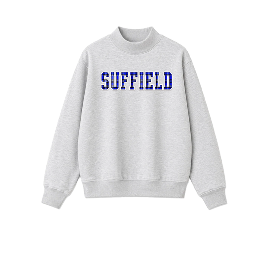 Suffield PTO Women's "Straight" Mock Turtleneck Fleece Sweatshirt