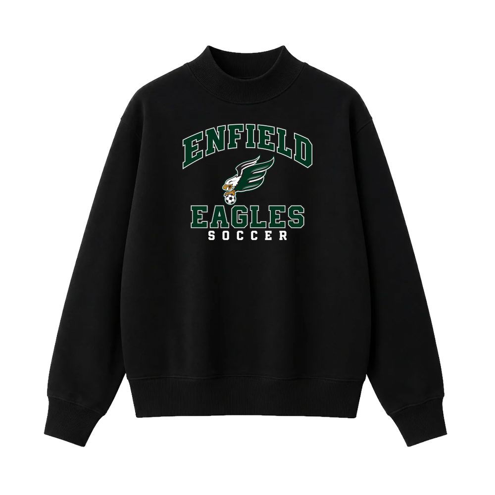 Enfield Eagles Soccer Women's Mock Turtleneck Fleece Sweatshirt