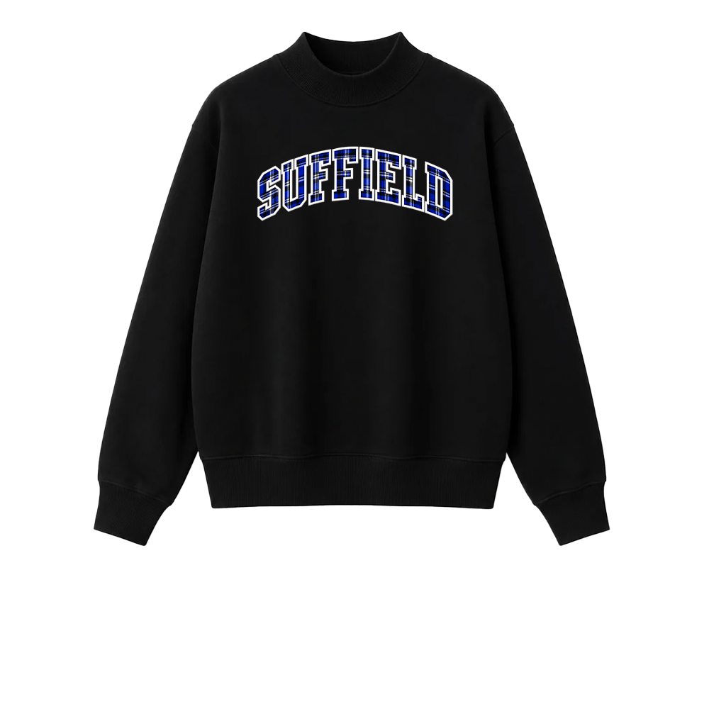 Suffield PTO Women's "Arch" Mock Turtleneck Fleece Sweatshirt