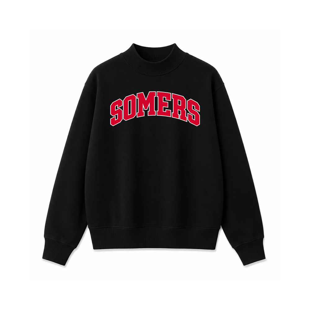 Somers PTO Women's "Arch" Mock Turtleneck Fleece Sweatshirt