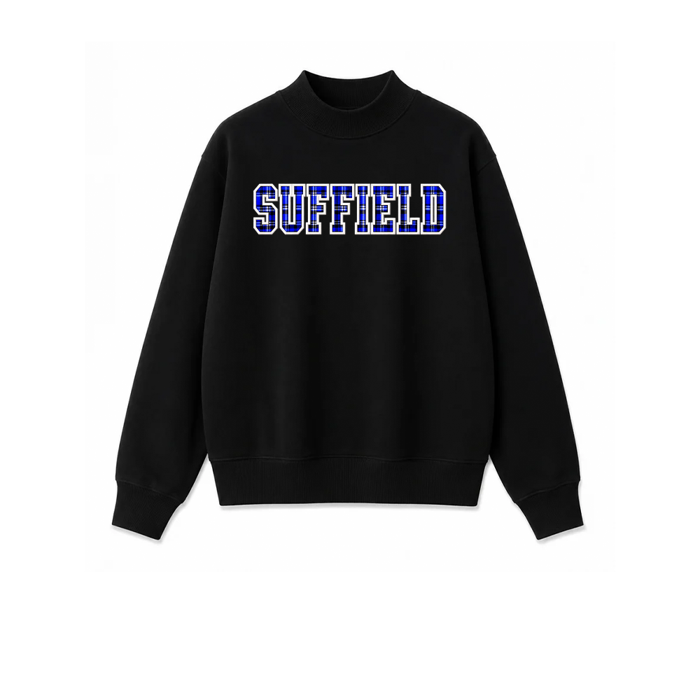 Suffield PTO Women's "Straight" Mock Turtleneck Fleece Sweatshirt