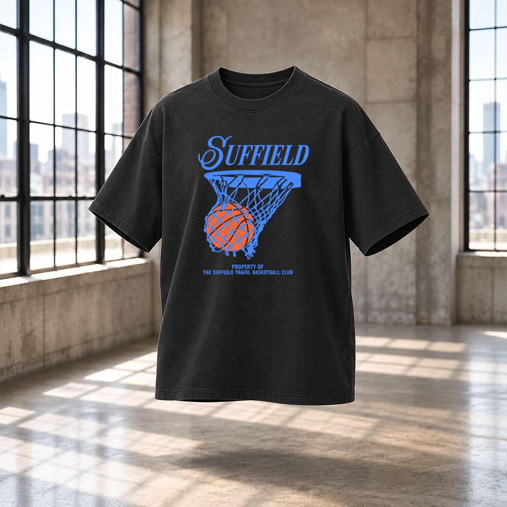 Suffield Basketball "Script" Vintage Tee