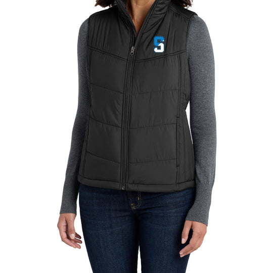 Suffield Lacrosse "LS" Ladies Puffy Vest