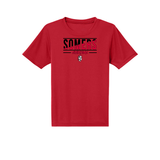 Somers PTO Youth "Split" Tech Tee