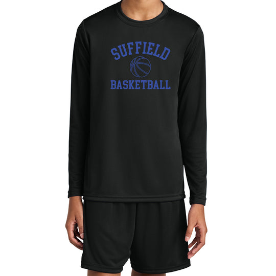 Suffield Travel "SB" Youth LS Tech Tee