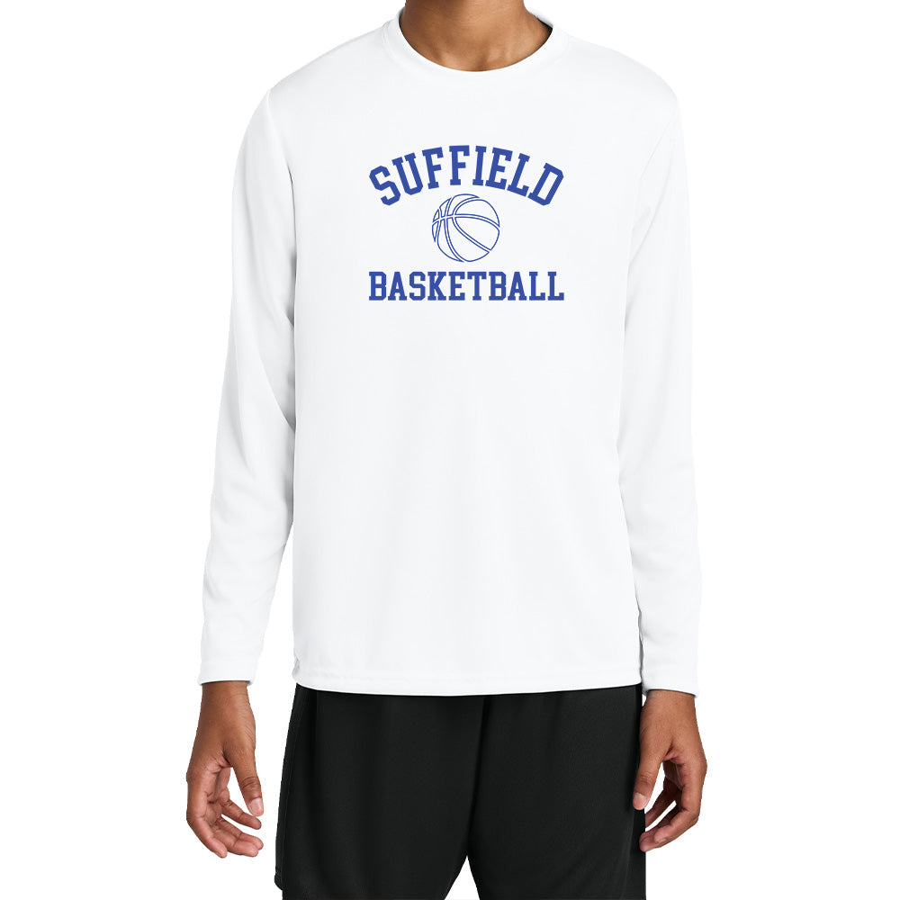 Suffield Travel "SB" Youth LS Tech Tee