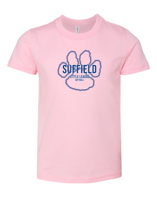 Suffield LL Youth Jersey Tee "Big Paw Softball" - 3001Y (color options available)