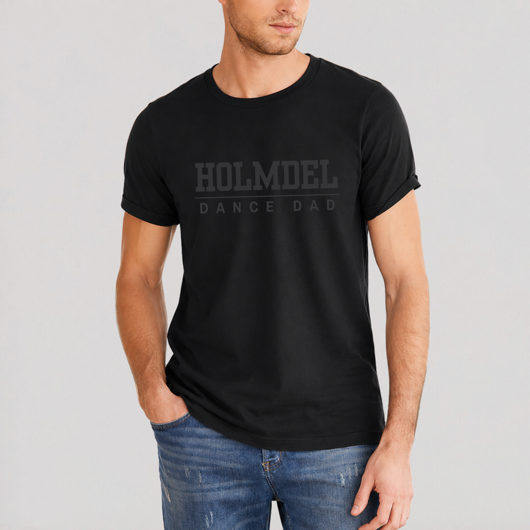 Holmdel Dance Dad Black-on-Black Tee
