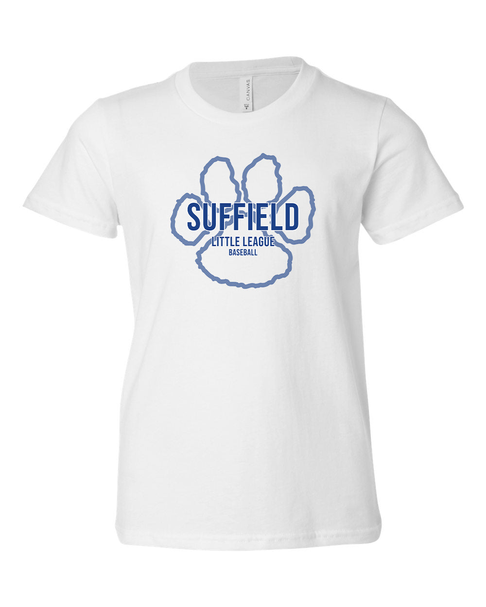 Suffield LL Youth Jersey Tee "Big Paw Baseball" - 3001Y (color options available)