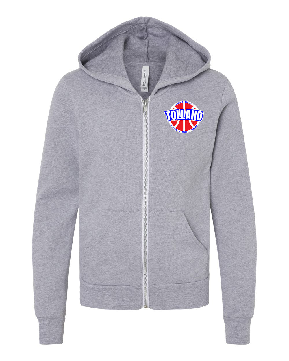 Tolland TB Youth Zip Up Hoodie - 3739Y (color options available)