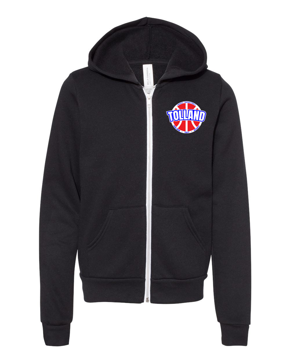 Tolland TB Youth Zip Up Hoodie - 3739Y (color options available)