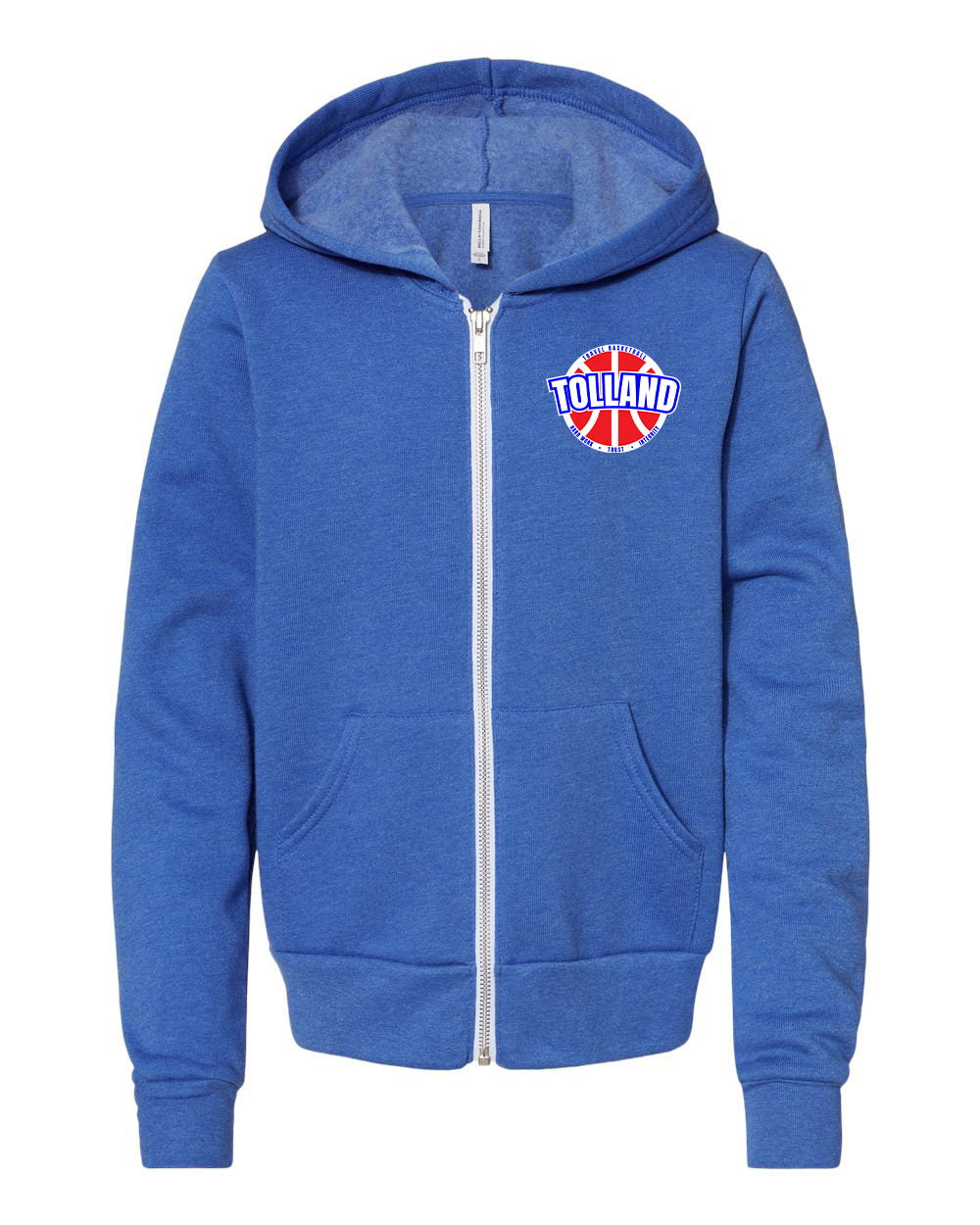 Tolland TB Youth Zip Up Hoodie - 3739Y (color options available)