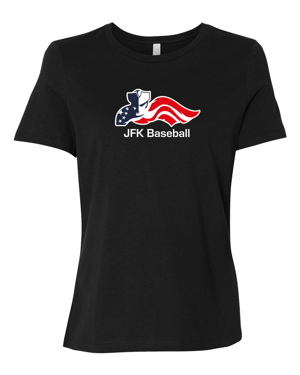 JFK Ladies Baseball Jersey Tee "Baseball" - 6400 (color options available)