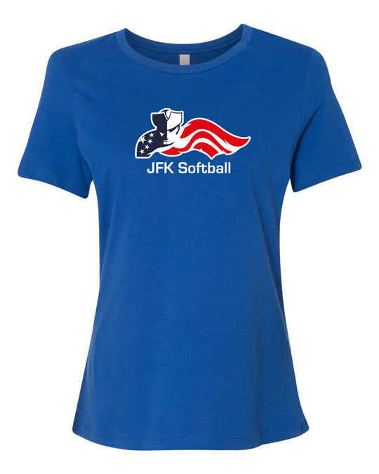 JFK Ladies Softball Jersey Tee "Softball" - 6400 (color options available)