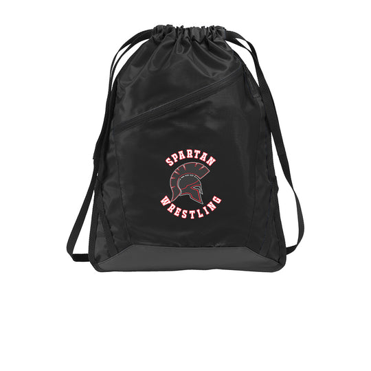 Spartan Wrestling Zip It Cinch Bag