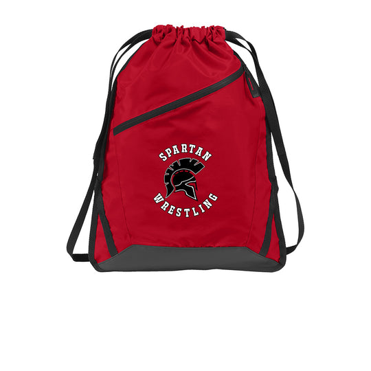 Spartan Wrestling Zip It Cinch Bag