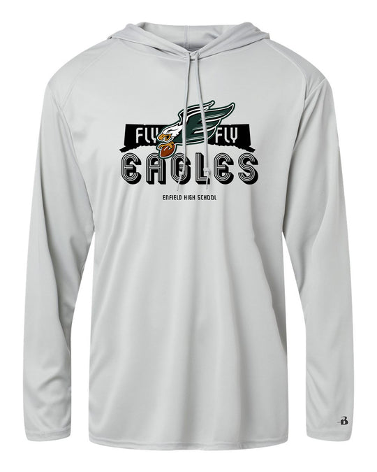 Enfield Eagles Football Adult Hooded Longsleeve T-shirt "Fly" - 4105 (color options available)