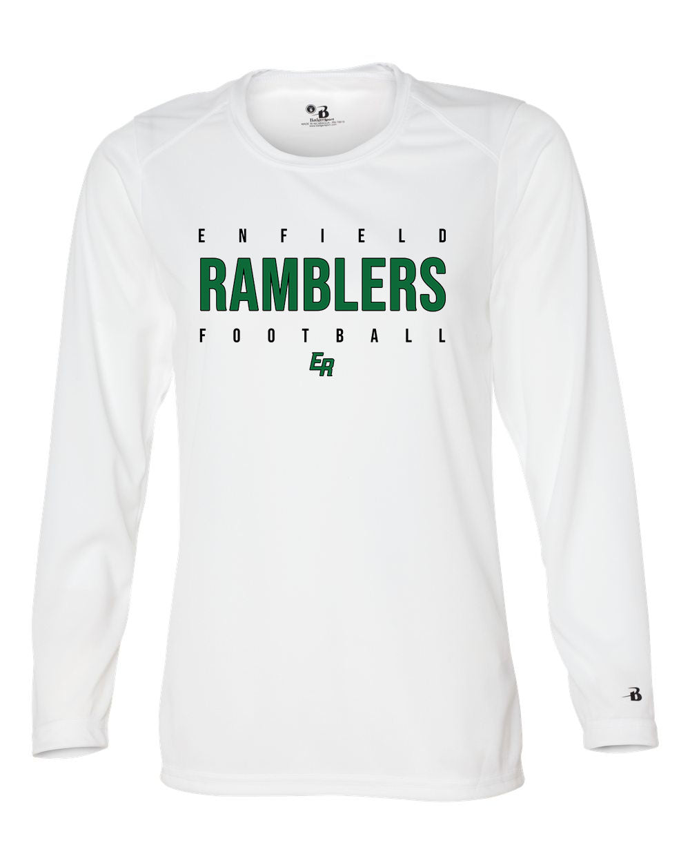 Ramblers Women’s B-Core Long Sleeve T-Shirt "Ramblers Football" - 4164 (color options available)
