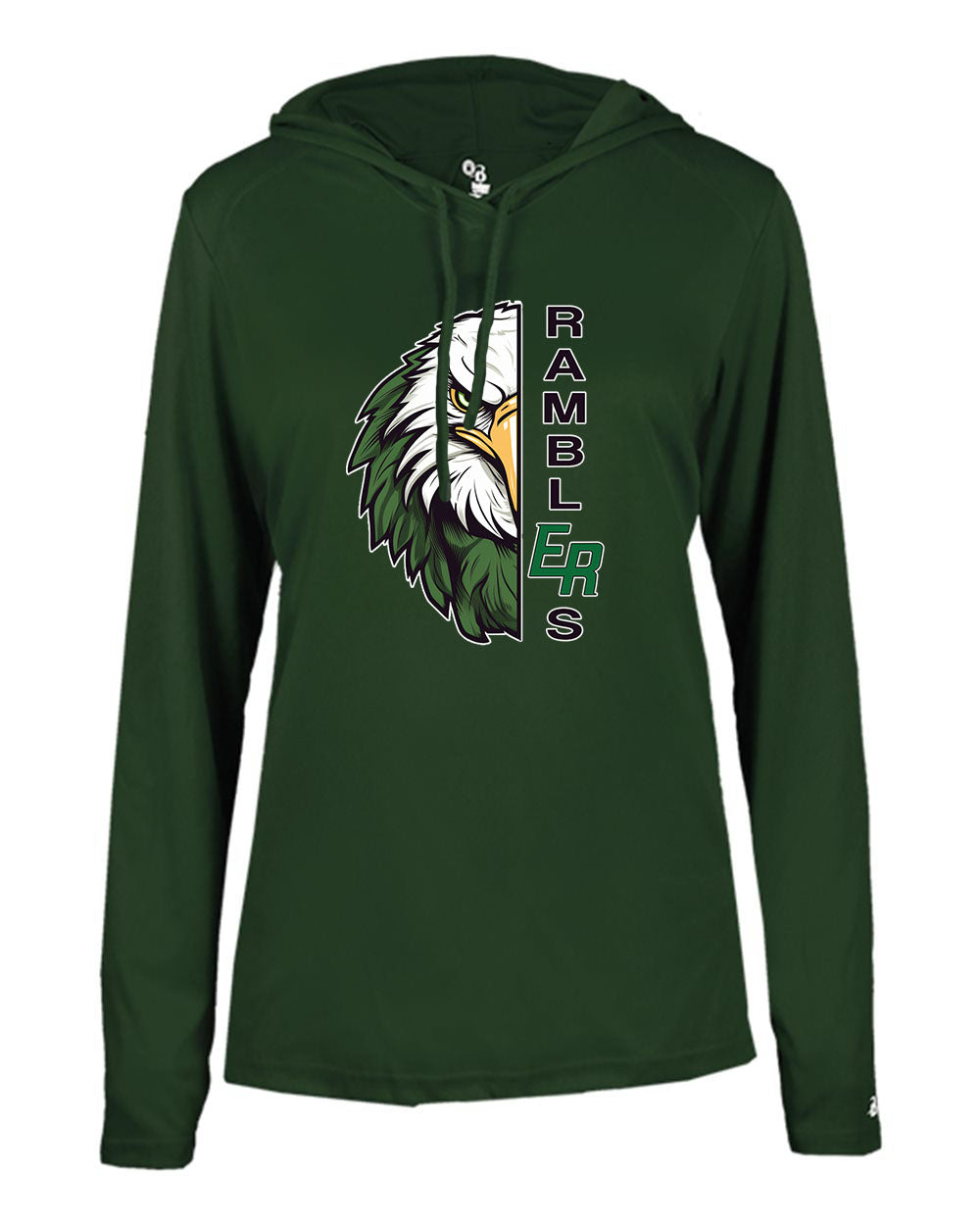 Ramblers Women’s B-Core Long Sleeve Hoodie T-Shirt "Eagle" - 4165 (color options available)