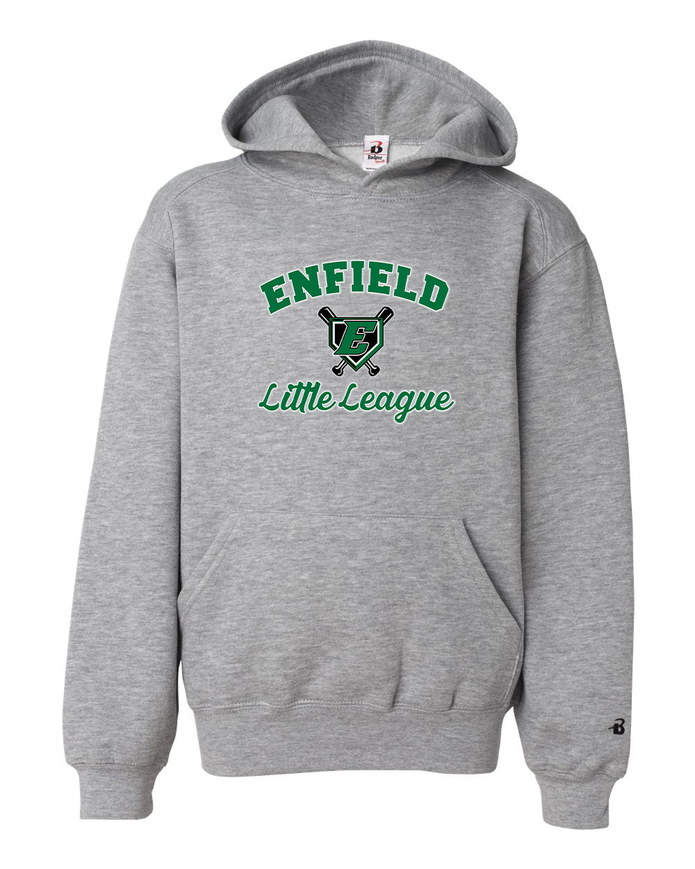 ELL Youth Badger Hooded Sweatshirt "Cursive" - 2254 (color options available)