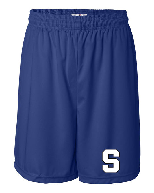 Suffield High Boys LAX Badger 7 inch Practice Shorts "S" - 4107 (color options available)