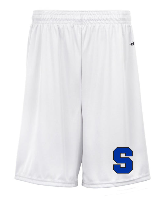 Suffield High Boys LAX Badger 7 inch Practice Shorts "S" - 4107 (color options available)