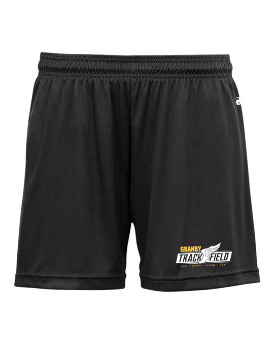 Granby High T&F Ladies Badger 5” inch Tech Shorts - 4116 (color options available)