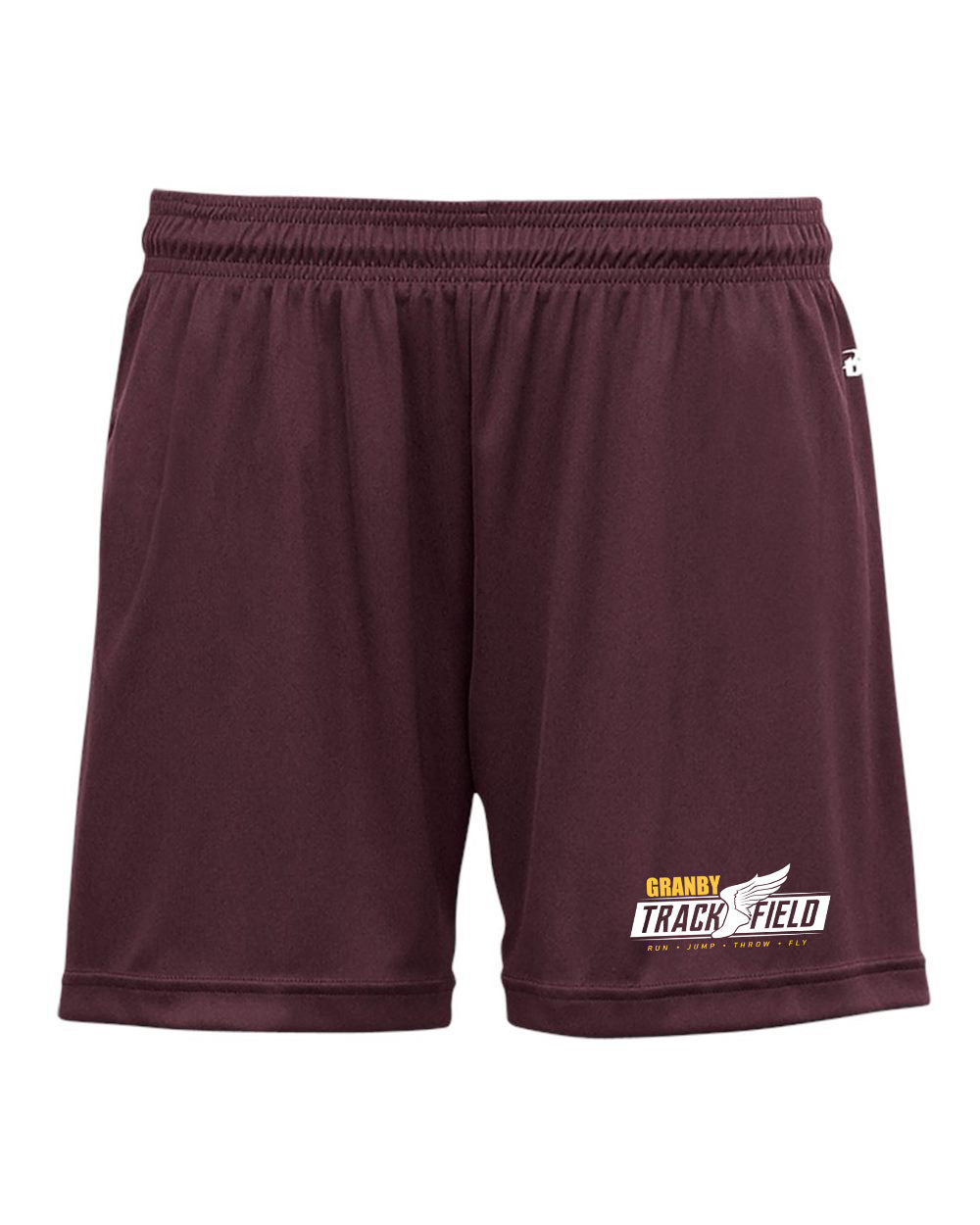 Granby High T&F Ladies Badger 5” inch Tech Shorts - 4116 (color options available)