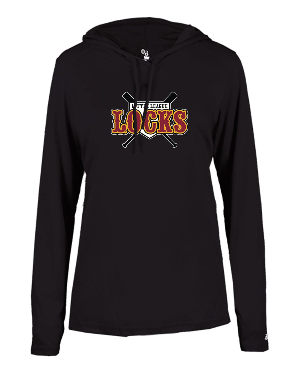 Locks LL Ladies Badger Hooded LS T-shirt "Classic" - 4165 (color options available)