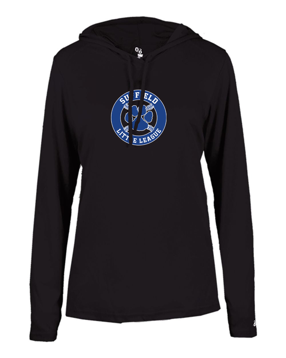 Suffield LL Ladies Badger LS T-shirt Hoodie "Circle" - 4165 (color options available)