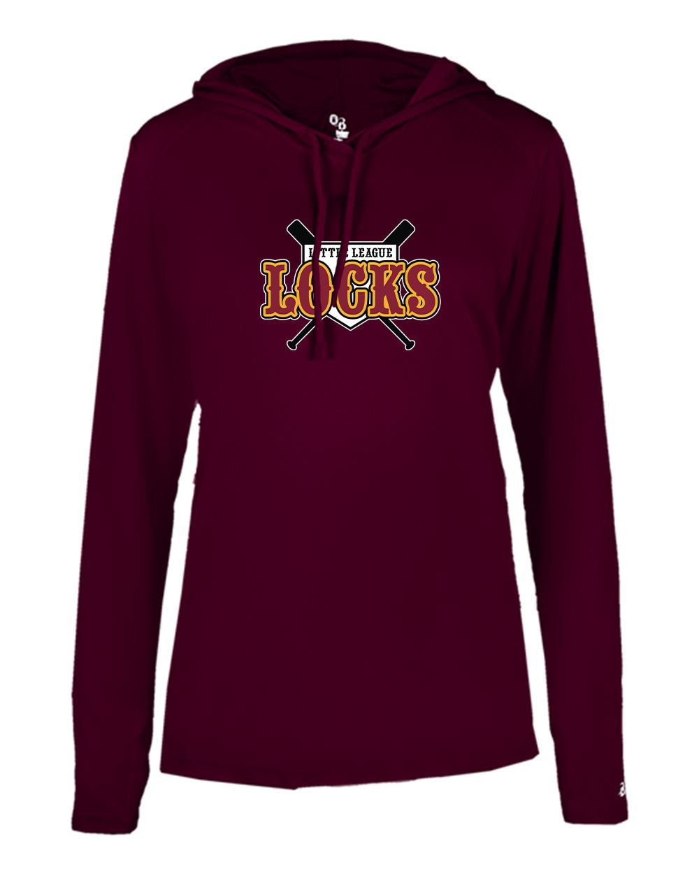 Locks LL Ladies Badger Hooded LS T-shirt "Classic" - 4165 (color options available)