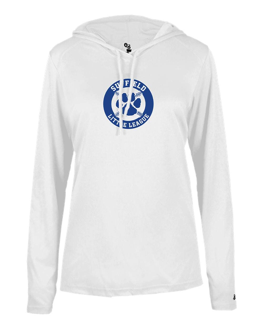 Suffield LL Ladies Badger LS T-shirt Hoodie "Circle" - 4165 (color options available)