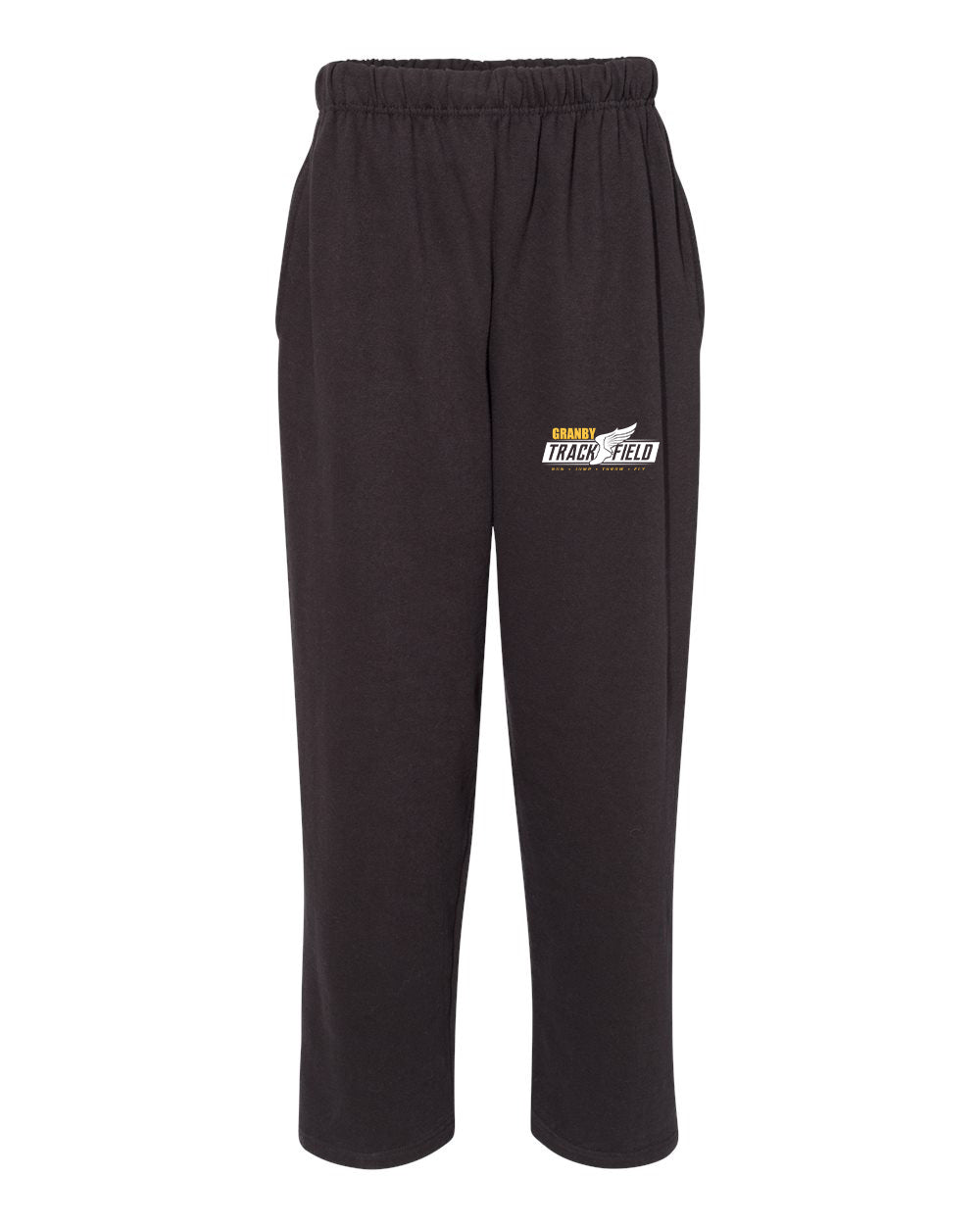 Granby High T&F Adult Open Bottom Sweatpants - 5577 (color options available)