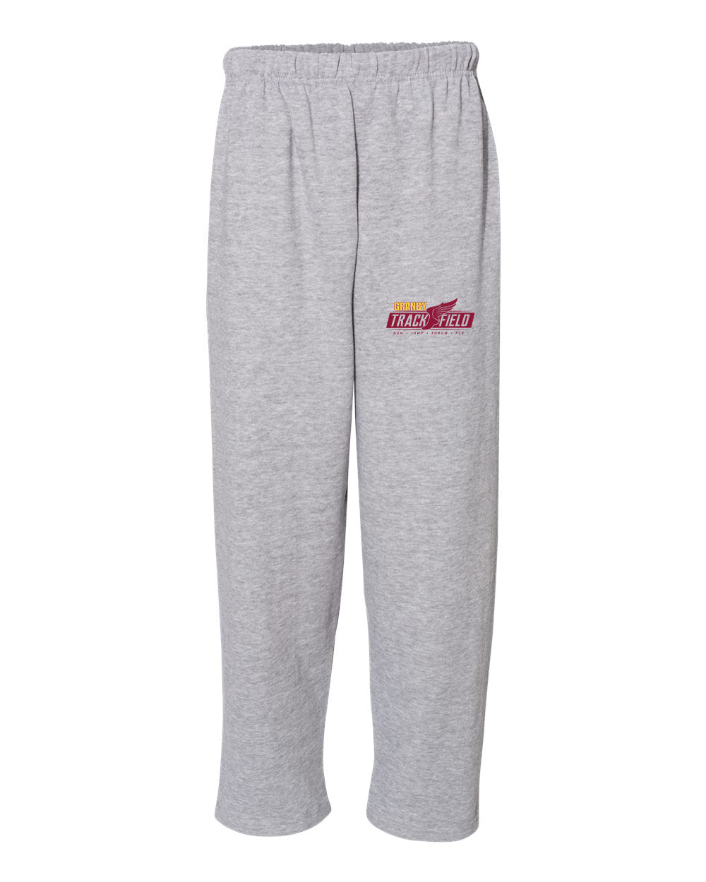 Granby High T&F Adult Open Bottom Sweatpants - 5577 (color options available)