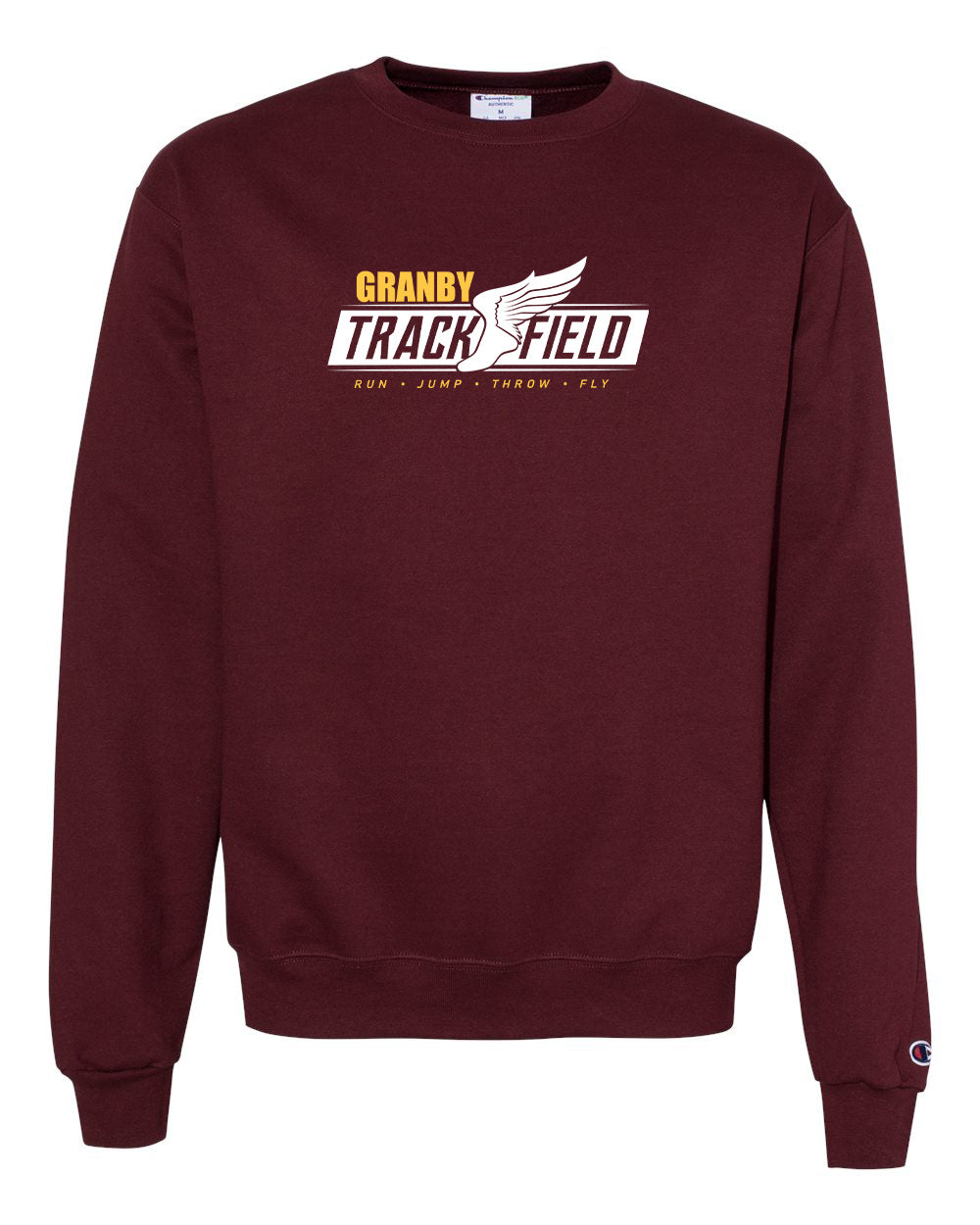 Granby High T&F Adult Champion Crew neck - S600 (color options available)