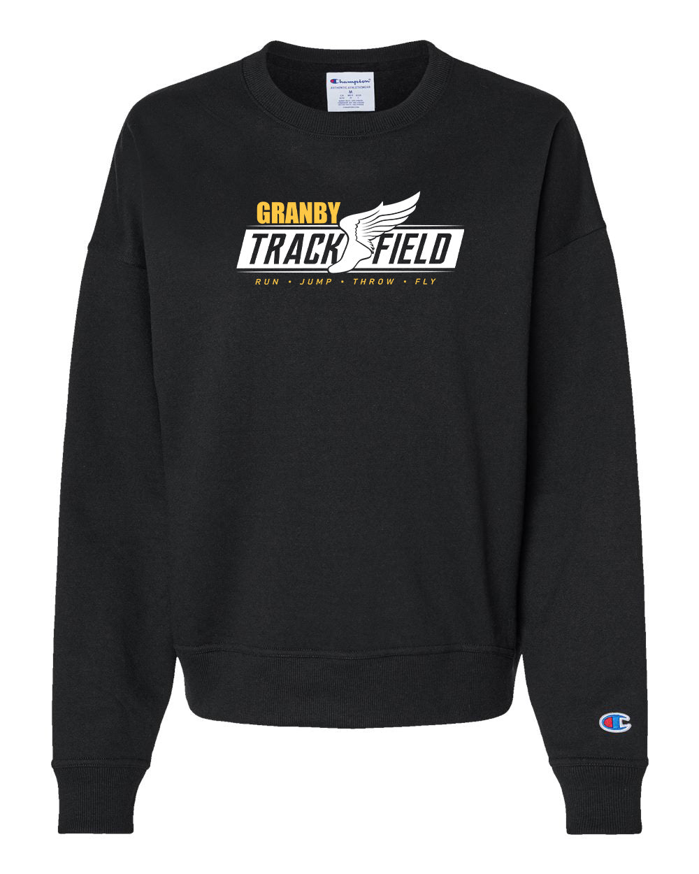 Granby High T&F Ladies Champion Crew neck - S650 (color options available)