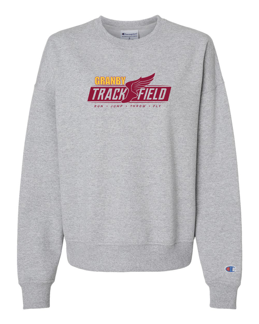 Granby High T&F Ladies Champion Crew neck - S650 (color options available)