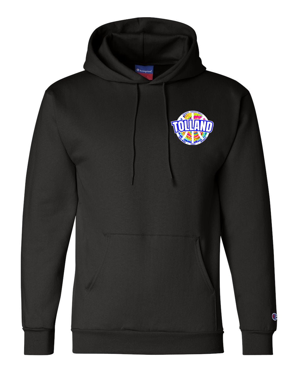 Tolland TB Adult Champion Hoodie "Tye Dye Corner" - S700 (color options available)