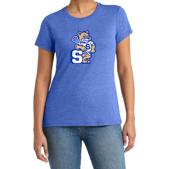 Suffield Lacrosse "New Cat" Ladies Soft Blend Tee