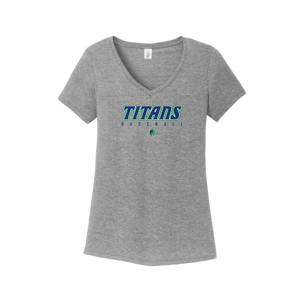 Titans Women's V Neck Tee "TB" - DM1350L (color options available)