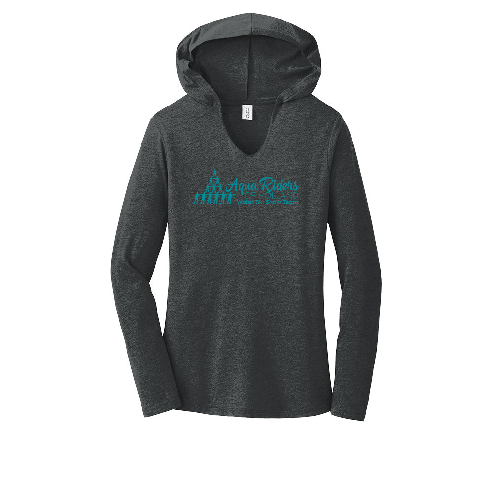 Aqua Riders - Ladies Tri LS Hoodie T-shirt - DM139L (color options available)