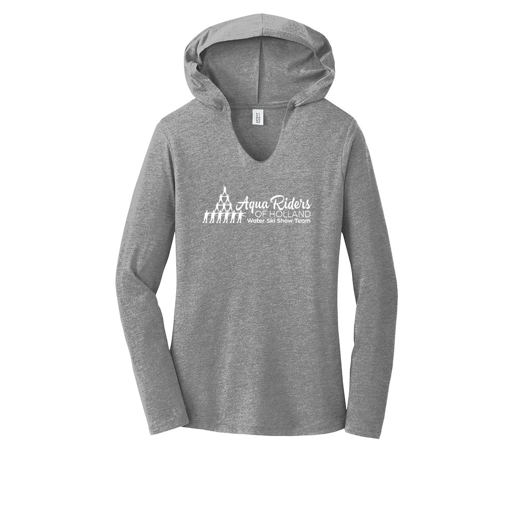 Aqua Riders - Ladies Tri LS Hoodie T-shirt - DM139L (color options available)