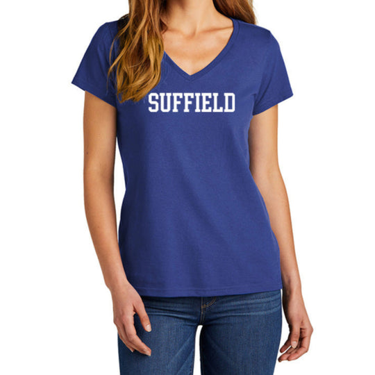 Suffield PTO Ladies V-Neck Tee