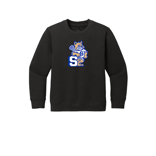 Suffield Lacrosse "NewCat" Youth Crewneck Sweatshirt