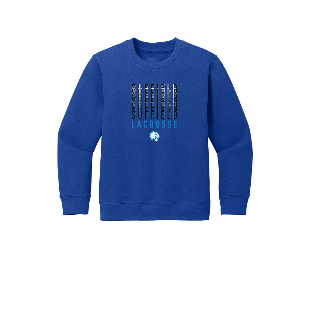 Suffield Lacrosse "Suff" Youth Crewneck Sweatshirt