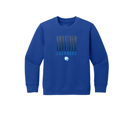 Suffield Lacrosse "Suff" Youth Crewneck Sweatshirt
