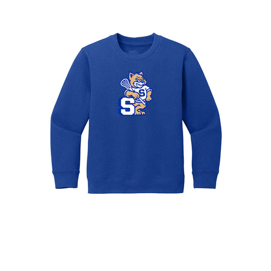 Suffield Lacrosse "NewCat" Youth Crewneck Sweatshirt